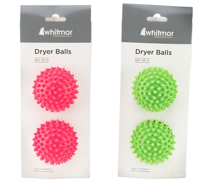 Whitmor 6754-2419-AST Dryer Ball Set, Multi-Color, Pack of 12