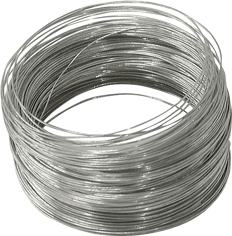Hillman 50138 Utility Wire, 100 ft L, 28 ga Gauge, Steel, Galvanized