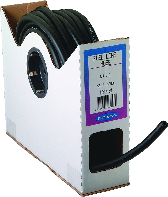 Abbott Rubber T22004002/SP23005 Fuel Hose, 50 ft L, 1/4 in ID, 1/2 in OD, 80 psi Pressure, PVC, Black