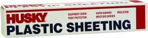 Poly-America CF0409C Painter's Sheeting, 100 ft L, 9 ft W, 4 mil Thick, Clear