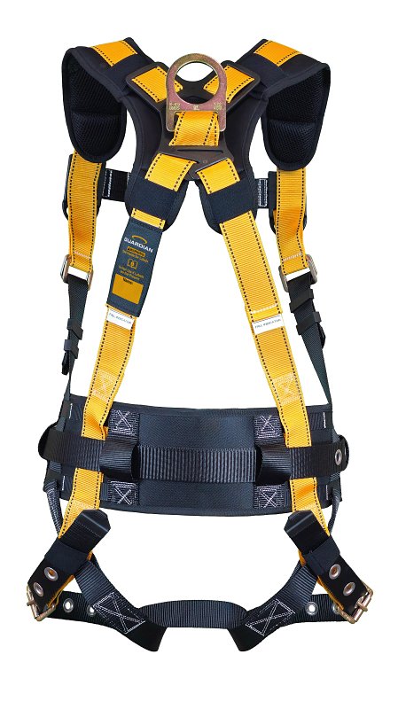 Guardian Fall Protection Seraph Series 3711173 Full Body Harness, M/L, Polyester Webbing