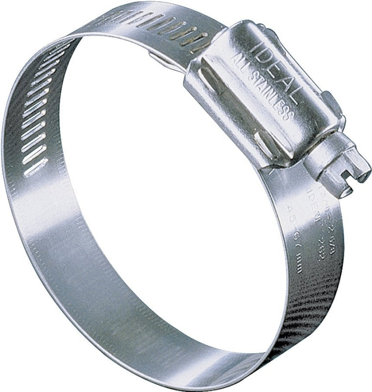 Ideal-Tridon Hy-Gear 68-0 Series 6824053 Interlocked Worm Gear Hose Clamp, #24, 1 to 2 in, Stainless Steel, Pack of 10