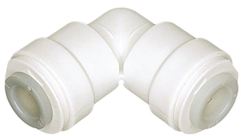 Watts PL-3002 Tube Elbow, 1/4 in, OD x OD, 90 deg Angle, Plastic, 150 psi