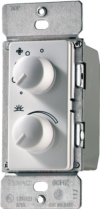 Eaton Cooper Wiring RDC15-W-K Combination Switch, 1-Pole, 1.5 A, White
