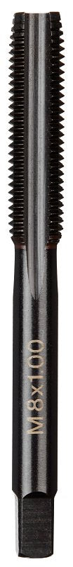 Milwaukee 49-57-5145 Straight Flute Tap, M8x1 Thread, 31-3/4 in L Thread, Plug Chamfer, 4-Flute, HCS