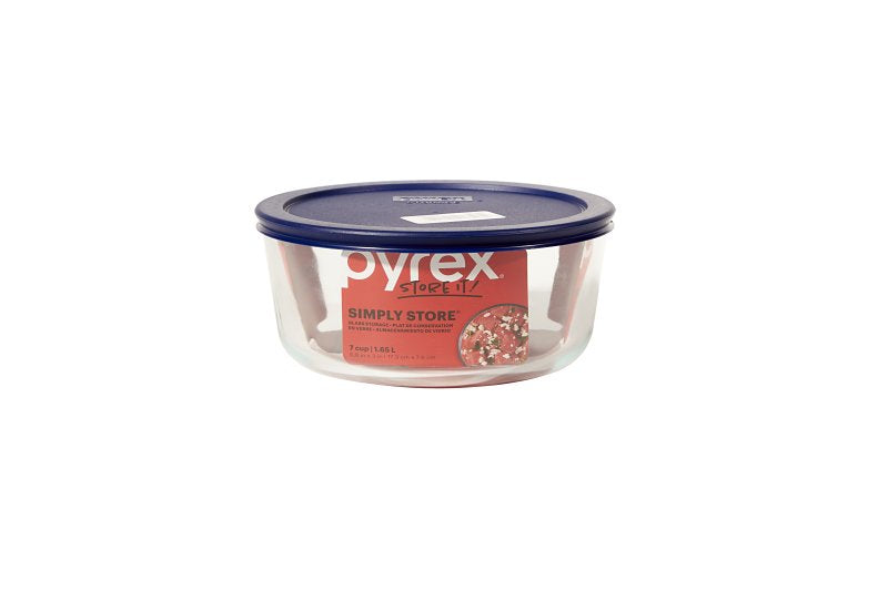 FOOD STOR CTNR RND GLASS 7-CUP