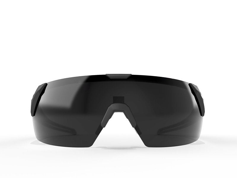 Edge Makalu Series MK116 Safety Glasses, Impact-Resistant Lens, Polycarbonate Lens, Nylon Frame, Black Frame