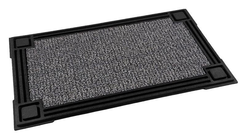 Clean Machine 10374051 Doormat, 30 in L, 18 in W, Rectangular, Capitol Pattern, Astroturf Surface, Cinder