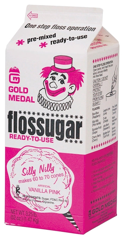 Gold Medal 3202 Cotton Candy, Silly Nilly, 3.25 lb Carton, Pack of 6