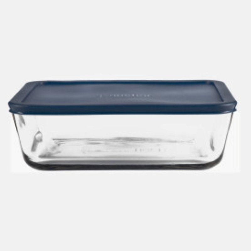 Anchor Hocking 85914L20 Food Storage Container, 11 Cup Capacity, Glass, Clear, 9.8 in W, 3.2 in H