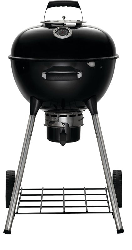 Napoleon Premium 18 NK18K-LEG-3 Charcoal Kettle Grill, 17.5 sq-in Primary Cooking Surface, Black