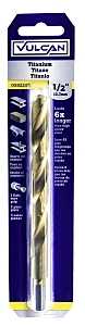 Vulcan 221361OR Jobber Drill Bit, 1/2 in Dia, 6 in OAL, 3-Flat Shank