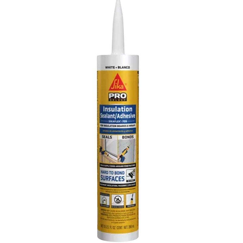 Sikaflex 828283 Insulation Sealant and Adhesive, White, 9 fl-oz Cartridge