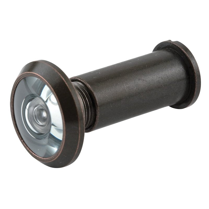 Defender Security U 10313 Door Viewer, 180 deg Viewing, 1-3/8 to 2-1/8 in Thick Door, Solid Brass, Classic Bronze, Pack of 2
