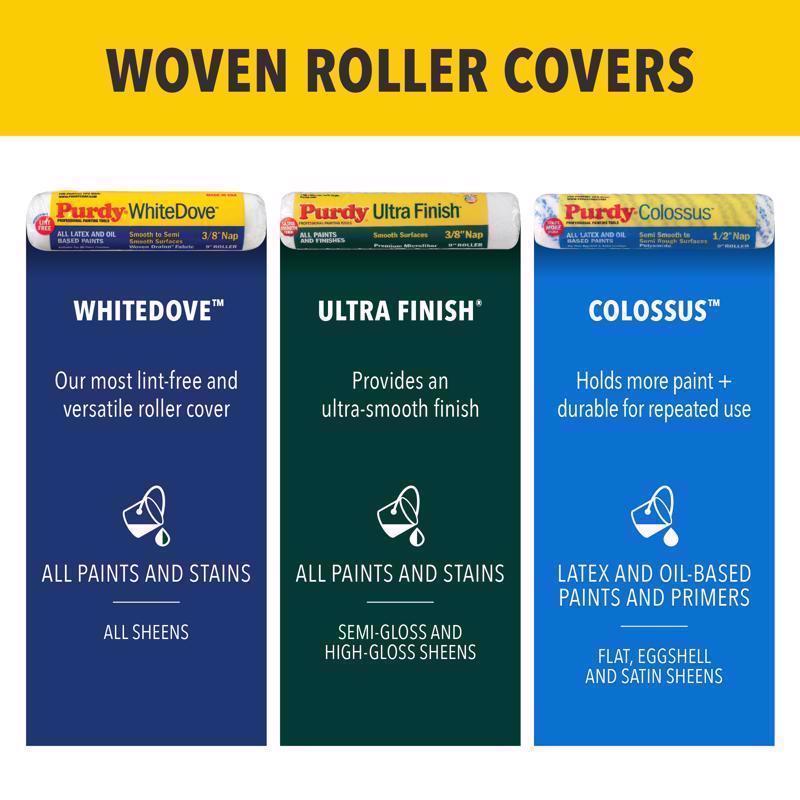 Purdy Marathon Nylon/Polyester 14 in. W X 3/8 in. Paint Roller Cover 1 pk