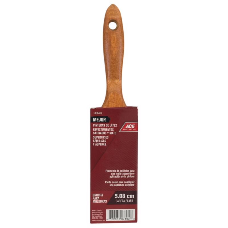 Ace Better 2 in. Flat Paint Brush, Pack of 6