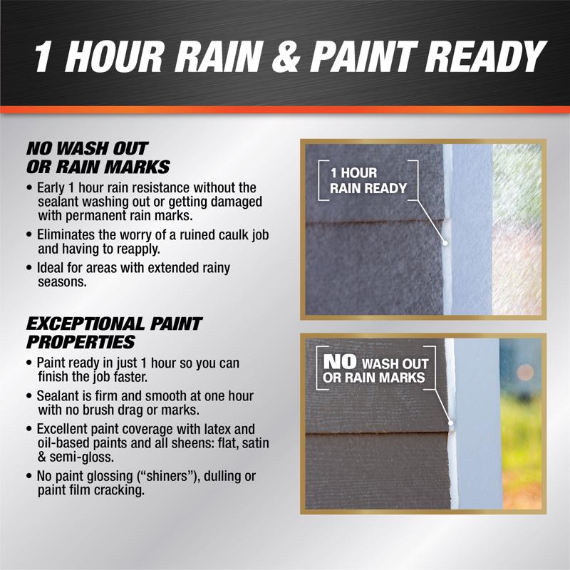 DAP Dynaflex Ultra Clay Advanced Latex Door/Siding/ Window Sealant 10.1 oz, Pack of 12
