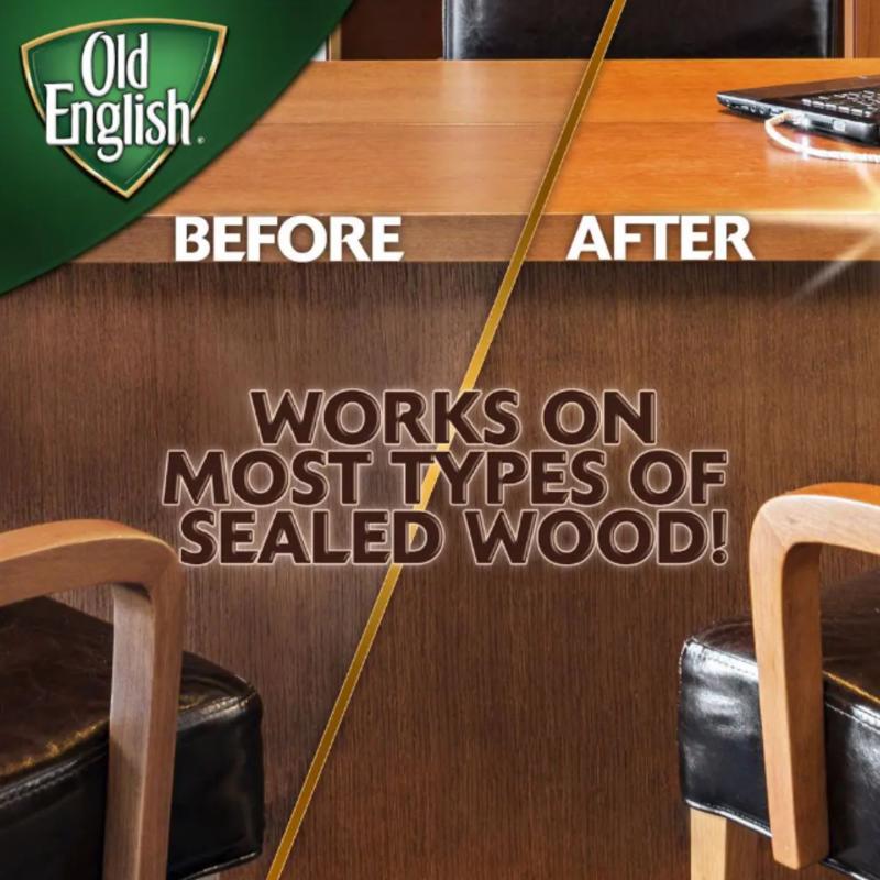 Old English No Scent Scratch Cover Polish Dark Wood 8 oz Liquid, Pack of 6