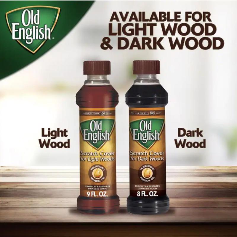 Old English No Scent Scratch Cover Polish Dark Wood 8 oz Liquid, Pack of 6