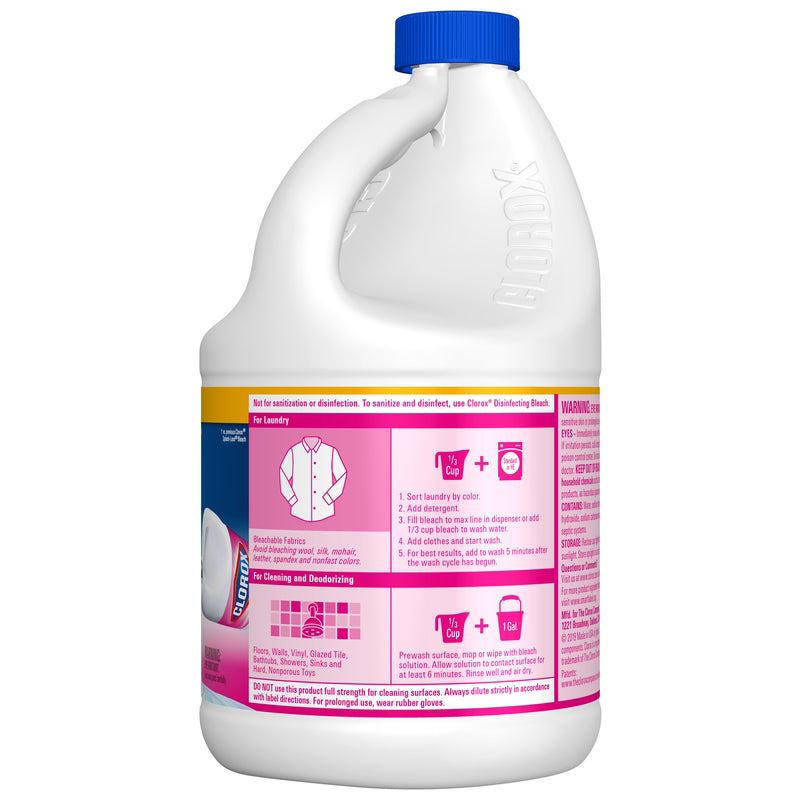 Clorox Splash-Less Fresh Meadow Scent Bleach 77 oz, Pack of 6