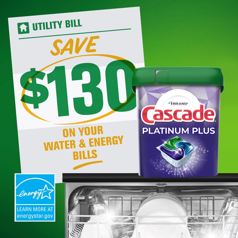 Cascade Platinum Plus Fresh Scent Pods Dishwasher Detergent 6 oz 11 pk, Pack of 6