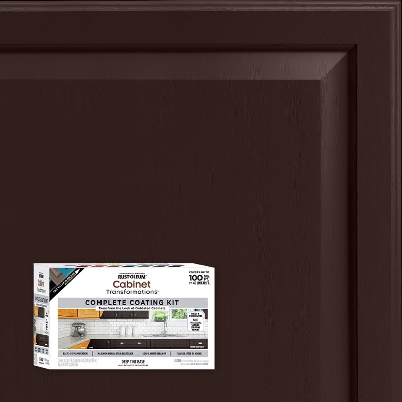Rust-Oleum Cabinet Transformations Satin Tint Base Deep-Tone Base Cabinet Refinishing System Interio, Pack of 2