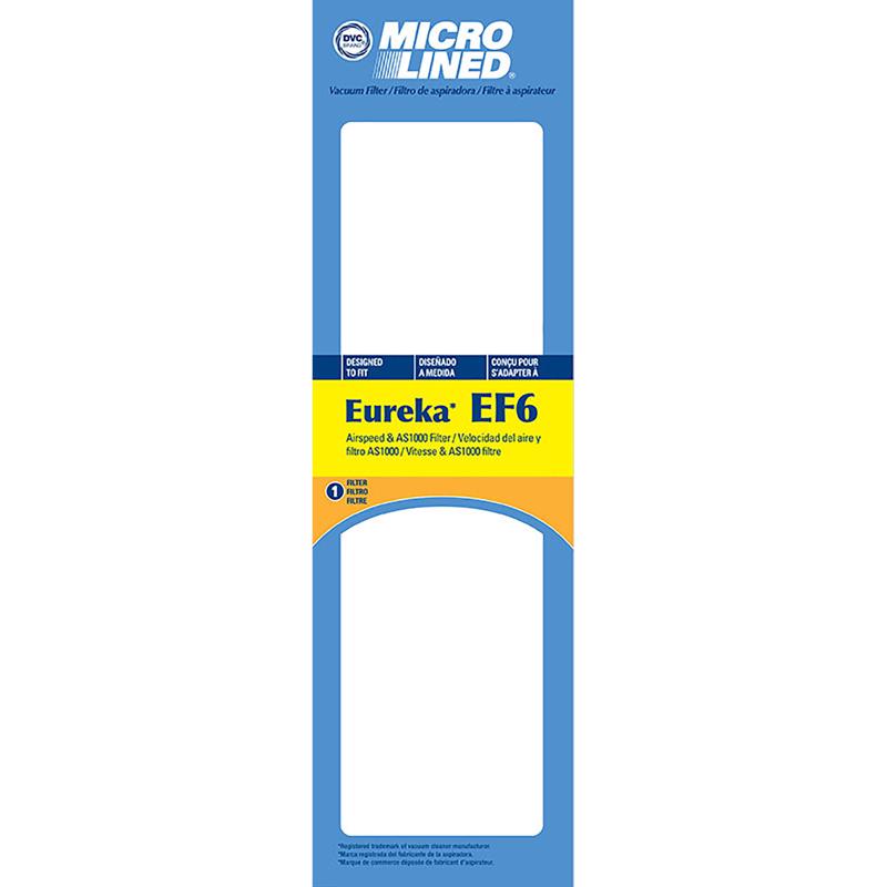 DVC Micro Lined Vacuum Filter For Eureka EF6 1 pk