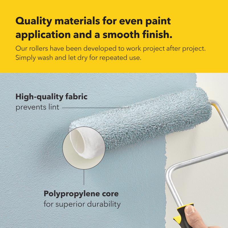 Purdy Altitude Poly Micro 6.5 in. W X 3/8 in. Jumbo Mini Paint Roller Cover 2 pk