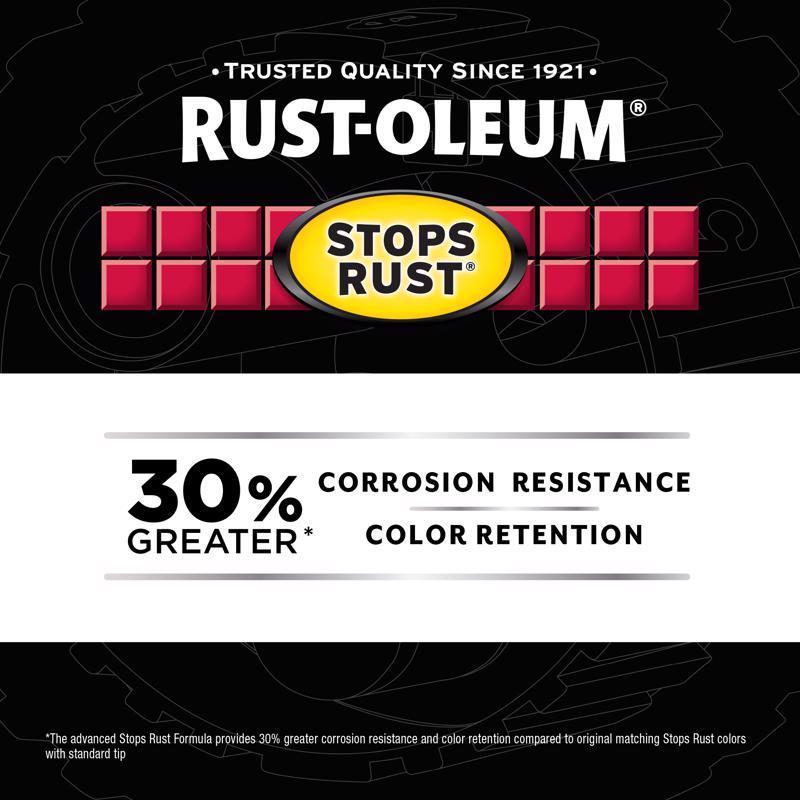 Rust-Oleum Stops Rust Matte Peppercorn Protective Enamel Spray Paint 12 oz, Pack of 6