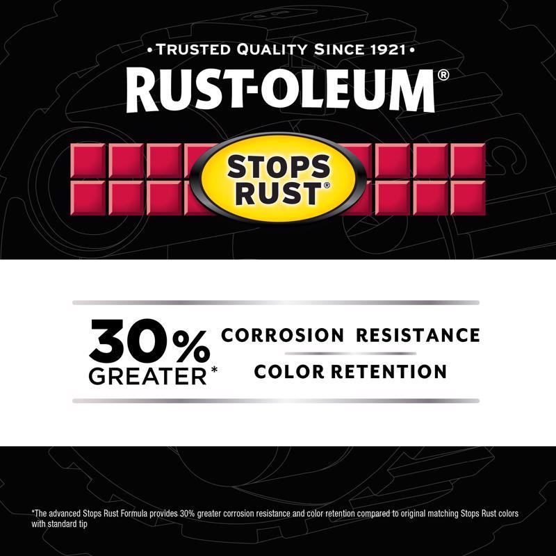 Rust-Oleum Stops Rust Gloss Cypress Green Protective Enamel Spray Paint 12 oz, Pack of 6