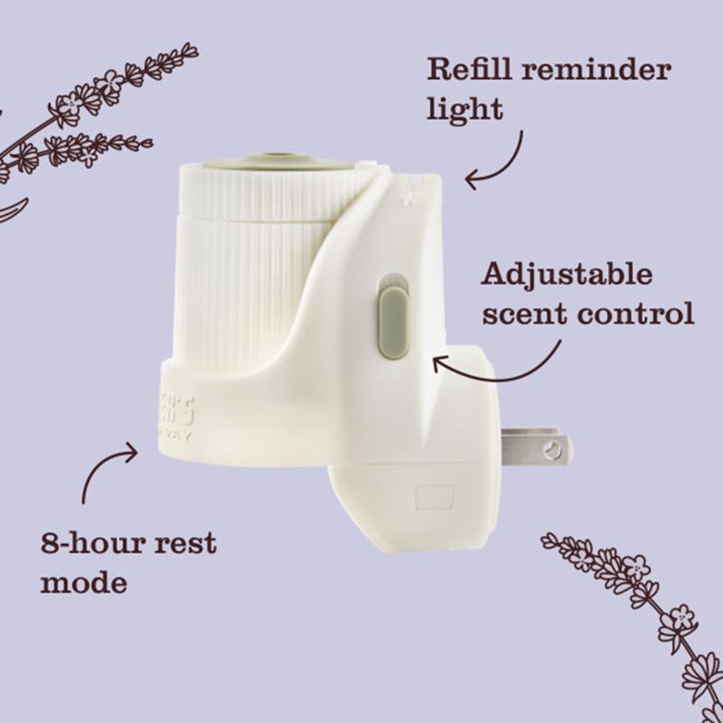 Mrs. Meyer's Clean Day Lavender Scent Air Freshener Starter Kit 0.67 oz Liquid 1 pk, Pack of 4