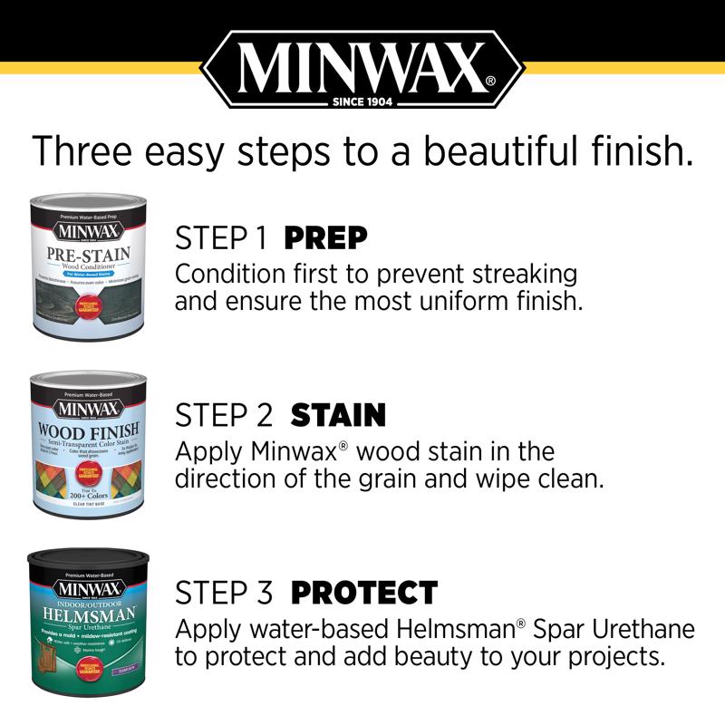 Minwax Helmsman Semi-Gloss Clear Water-Based Spar Urethane 1 qt