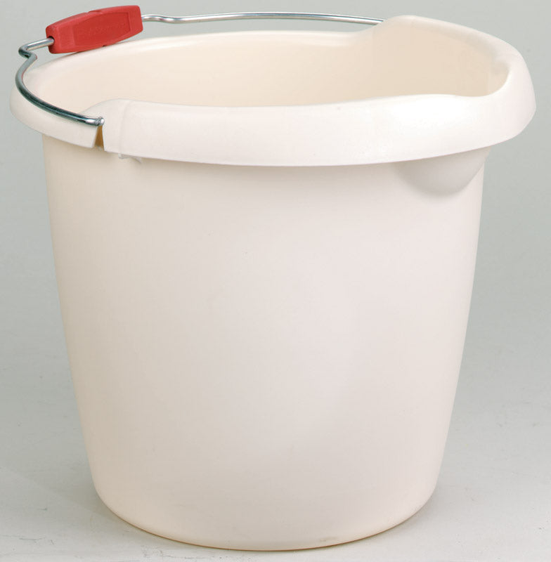 Rubbermaid Roughneck 15 qt Bucket Bisque, Pack of 6
