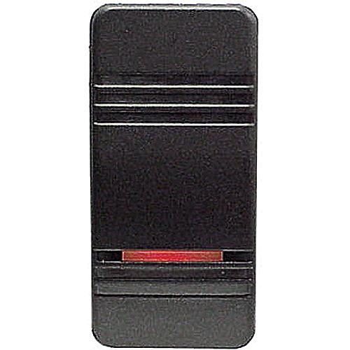 Contura III Illuminated Weather Resistant Illuminated Rocker Switch, Mom On/Off/On, Black