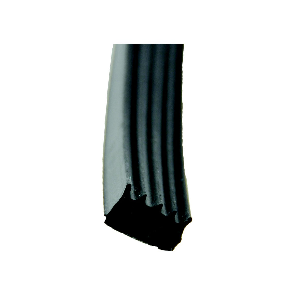 AP Products 018523 Ribbed Slide Out, Window & Door Seal w/Tape, 5/8″ x 3/8″ x 50', Black w/White Tape
