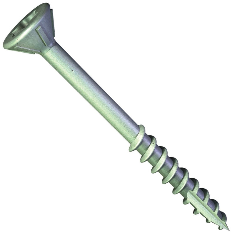 Grabber Construction VBG10350G Deck Screw, #10 Thread, 3-1/2 in L, Coarse Thread, Flat Head, Star Drive, 5 lb