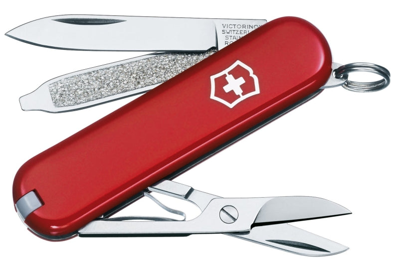 Swiss Army 0.6223-033-X3 Multi-Tool Knife, Drop Point Blade, Polished Blade, Stainless Steel Blade, 7-Blade, Red Handle