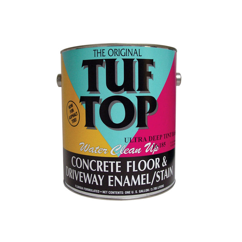 Tuf-Top Semi-Gloss Cement Gray Water-Based Acrylic Latex Floor & Driveway Coating 1 gal, Pack of 4