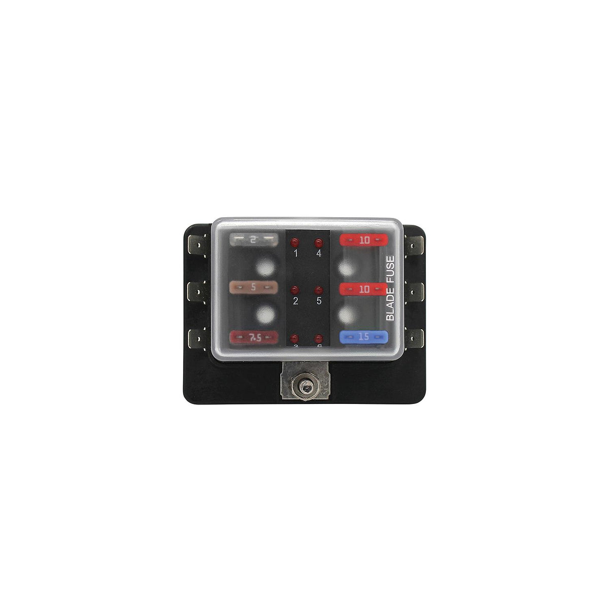 Cole Hersee 880022BP SD ATO Fuse Block, 6-Gang