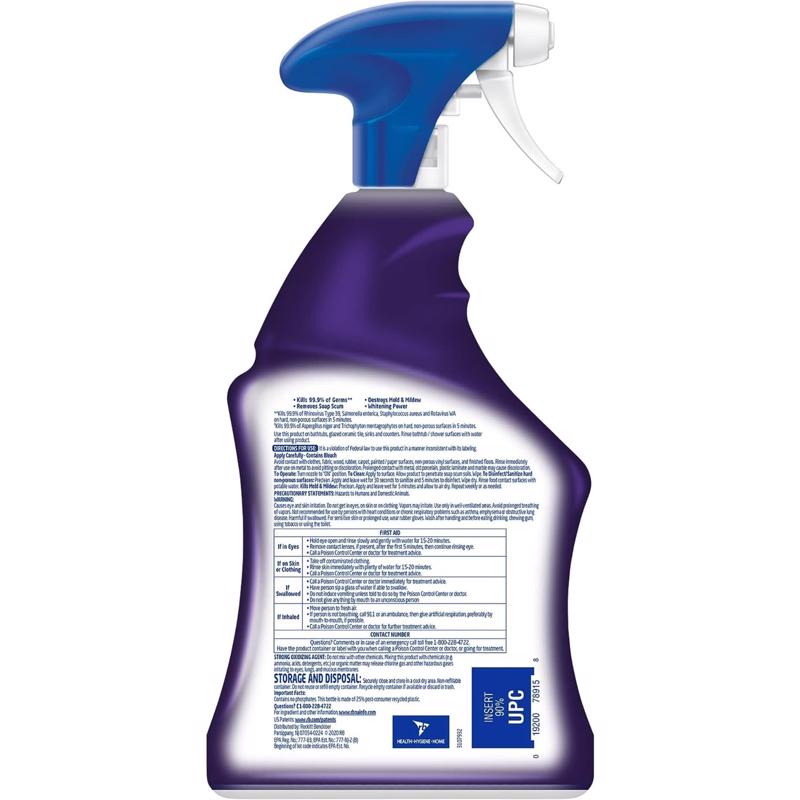 Lysol Mold and Mildew Stain Remover 32 oz, Pack of 12