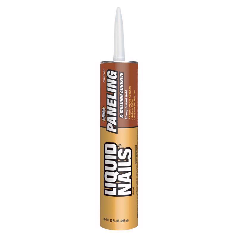 Liquid Nails Paneling & Molding High Strength Latex Tan Adhesive 10 oz, Pack of 12
