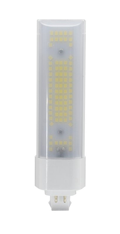 Sylvania 41707 LED Bulb, Horizontal, Type A, 4-Pin G24Q, GX24Q Lamp Base, Dimmable, Frosted, Neutral White Light