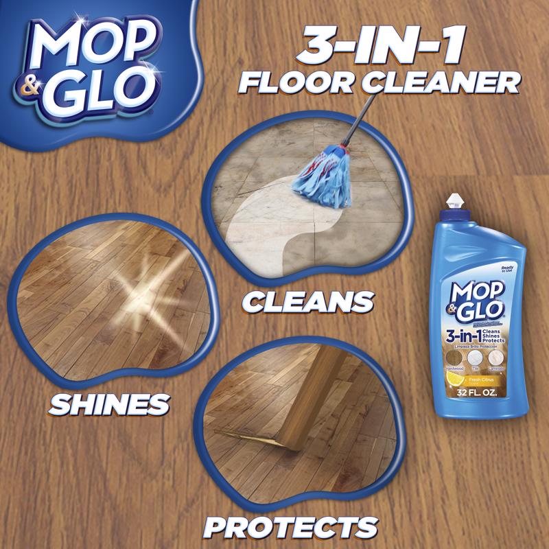 Mop & Glo Citrus Scent Floor Cleaner Liquid 32 oz