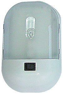 SINGLE WHT. LIGHT W/POLYLENS