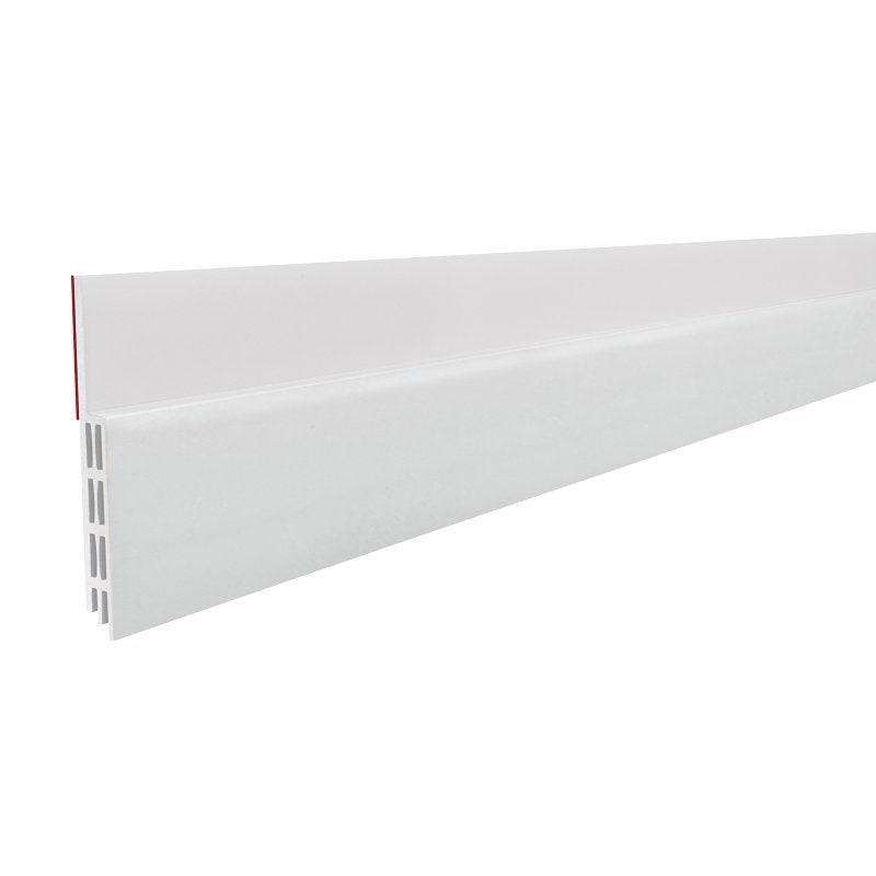 Frost King EZ111W Self-Stick Door Sweep, 36 in L, 2 in W, Rubber Insert