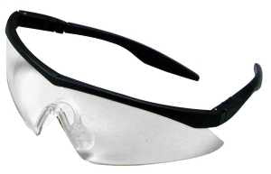 MSA 10049188 Safety Glasses, Clear Lens, Black Frame, Anti-Fog Lens