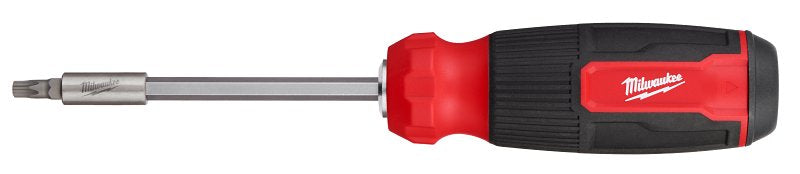 Milwaukee 48-22-2907 14-in-1 Multi-Bit Screwdriver, 1/4 in Drive, Torx Drive, 9.11 in OAL, Plastic Handle