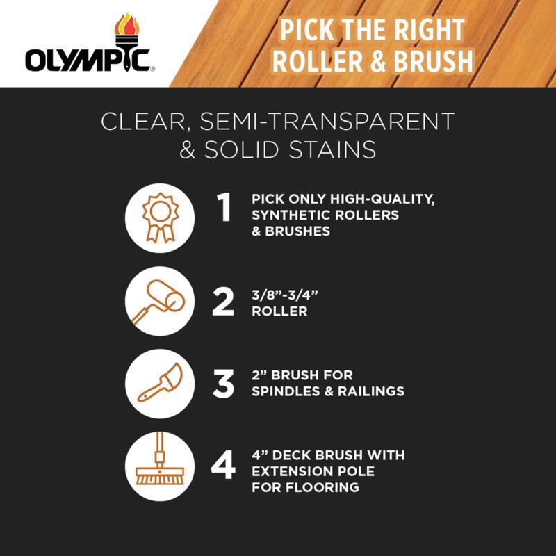 Olympic Maximum Semi-Transparent Semi-Gloss Cedar Natural Tone Oil-Based Acrylic Stain and Sealant 1, Pack of 4