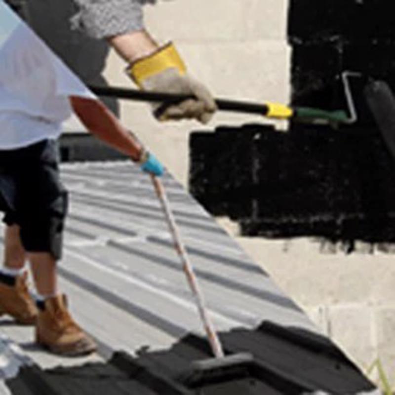 Black Jack Rubr-Coat #57 Gloss Black Rubber Roof Coating 5 gal
