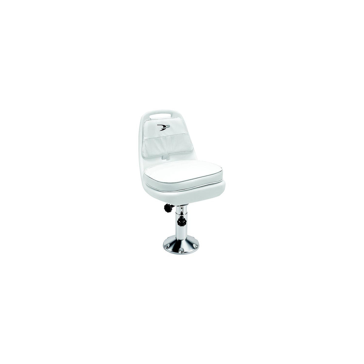 Wise Standard Pilot Chair Package With Chair, Cushions, Mounting Plate, Pedestal and Seat Spider - White